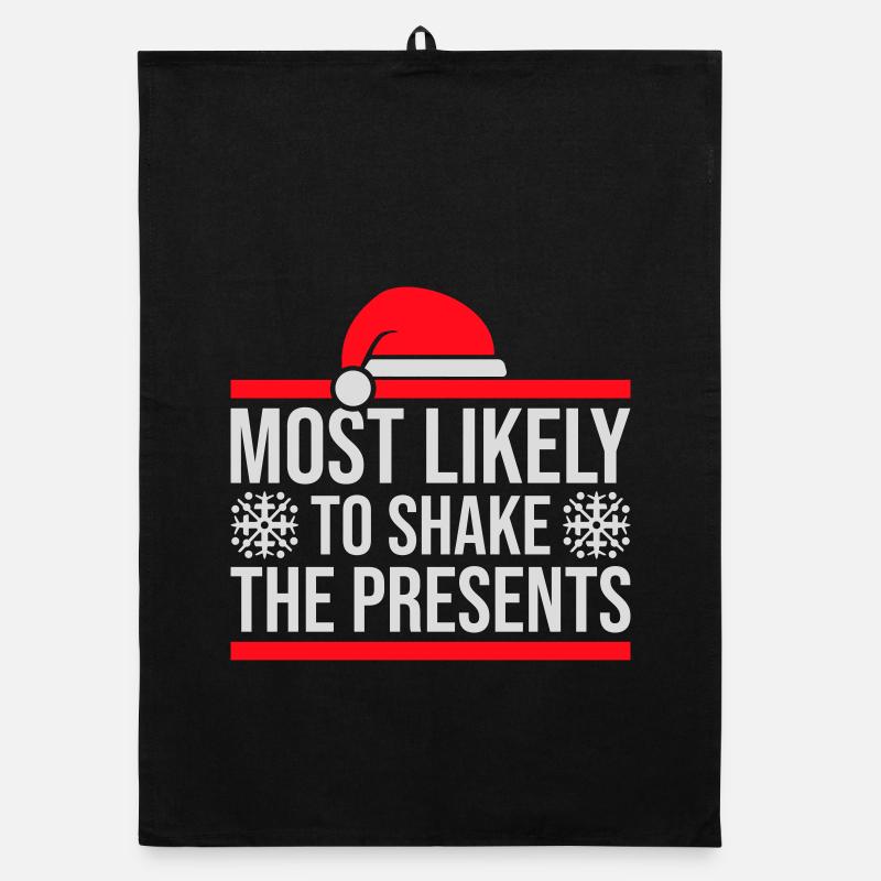 Le plus susceptible de secouer les cadeaux Noël Fun Torchon bio