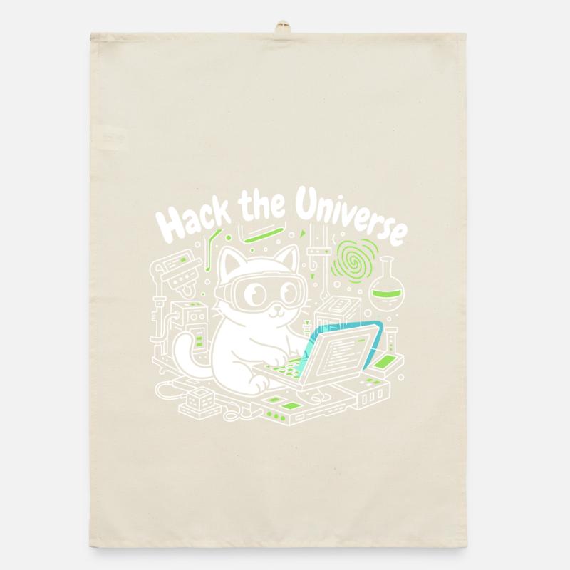 KatzHacker Crack Universe Organic dish towel