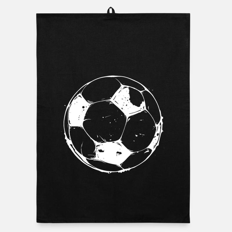 Soccer Drawing Organic dish towel
