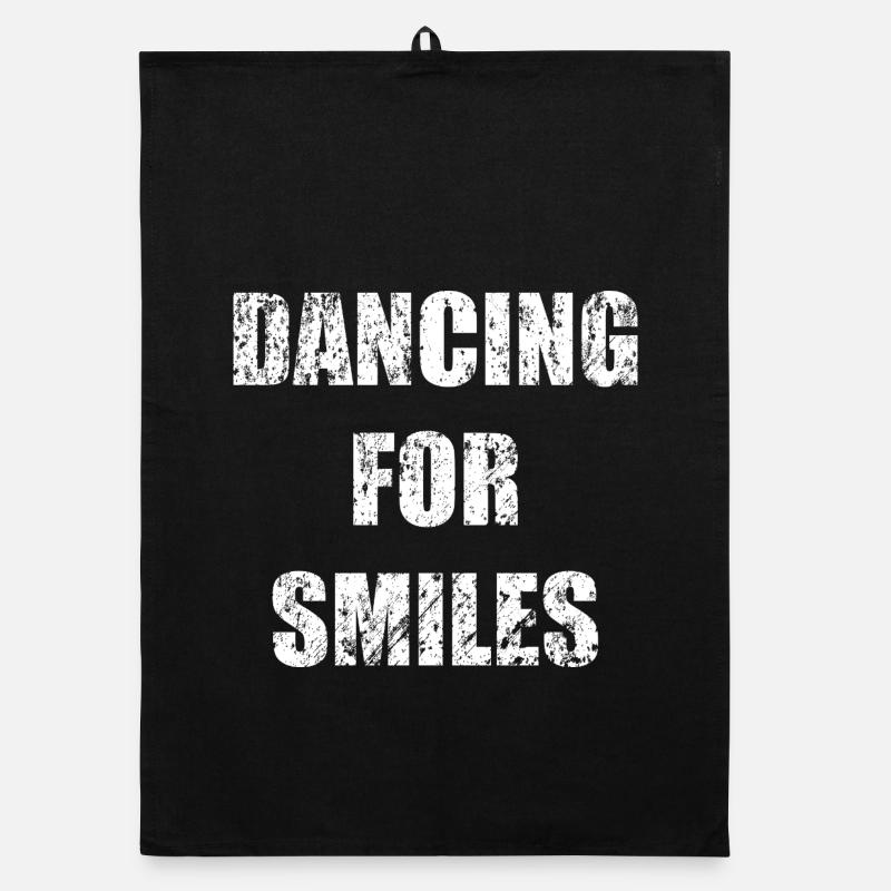 dancing for smiles Organic dish towel