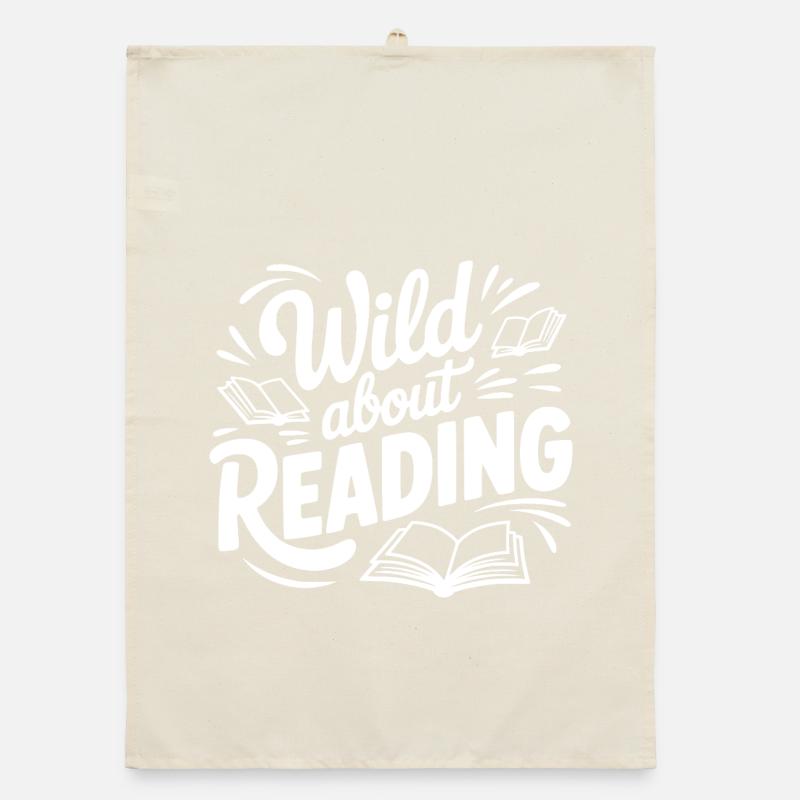 Wild about Reading Organic dish towel