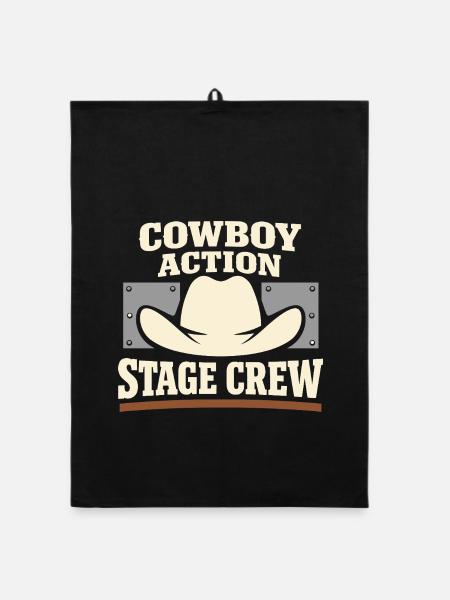 Cowboy action shooter. Cowboy action shooter - Organic dish towel - black - Front