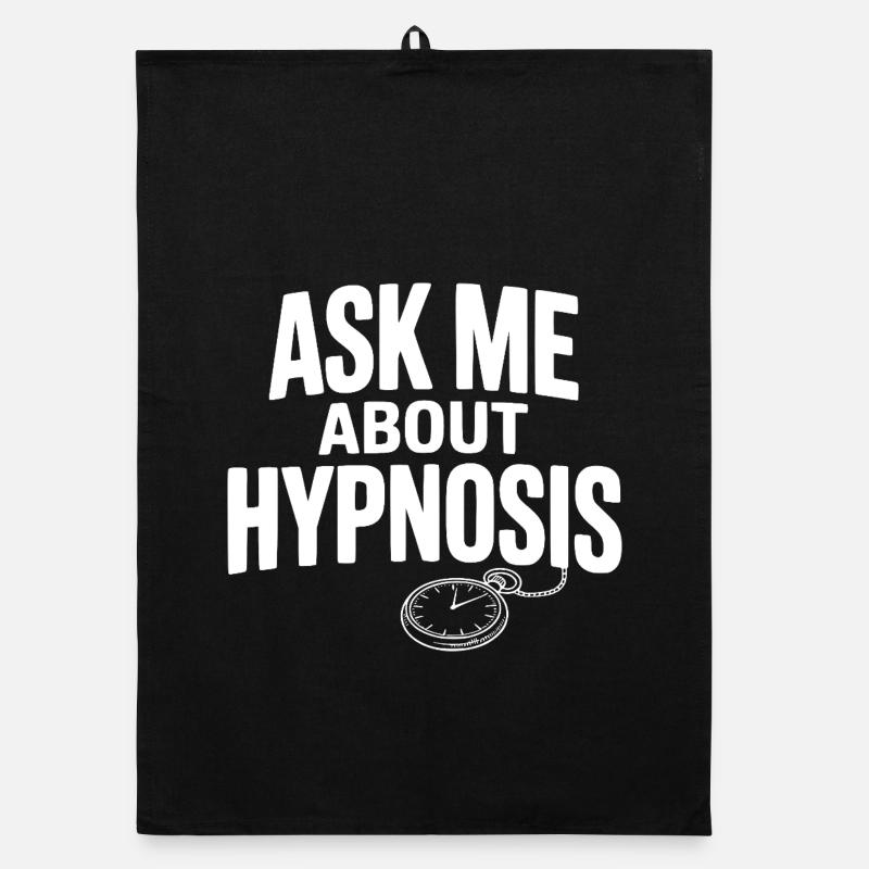 Ask Me About Hypnosis Organic dish towel