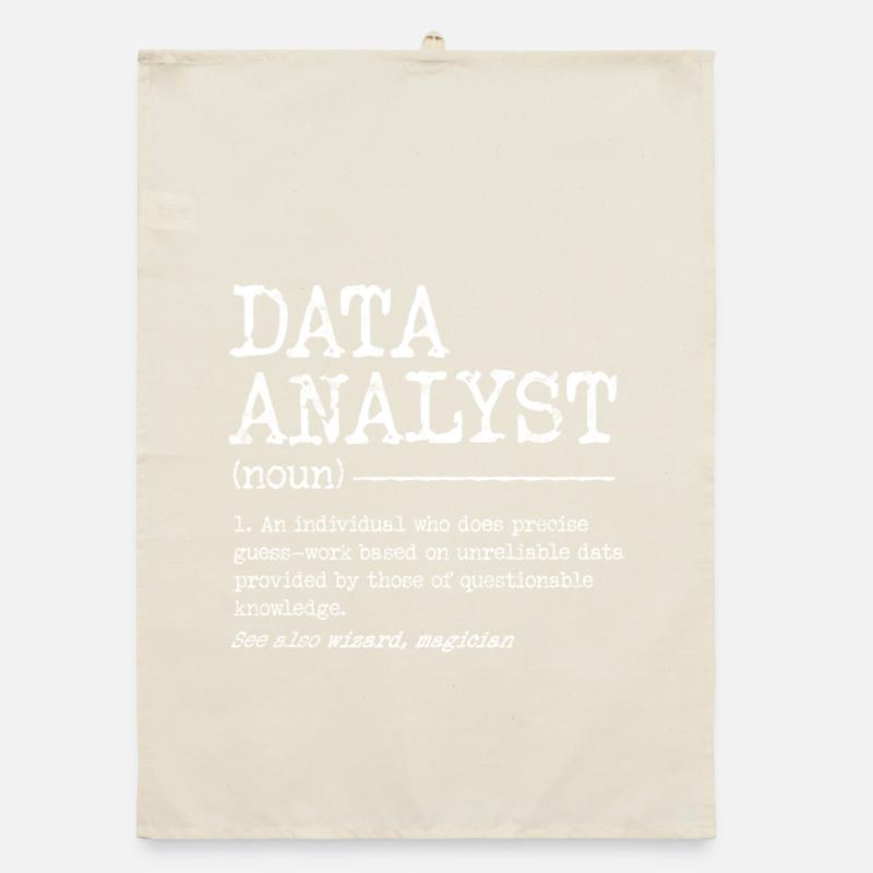 Data Analyst Meme Tee Organic dish towel