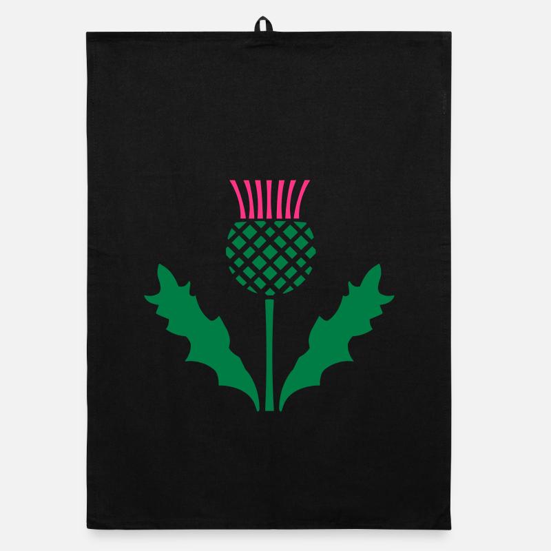 Scottish Thistle Organic dish towel