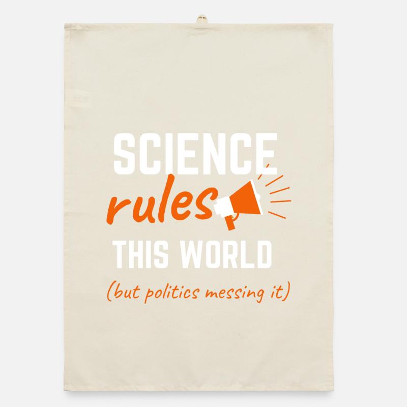 Science Rules This World Organic dish towel