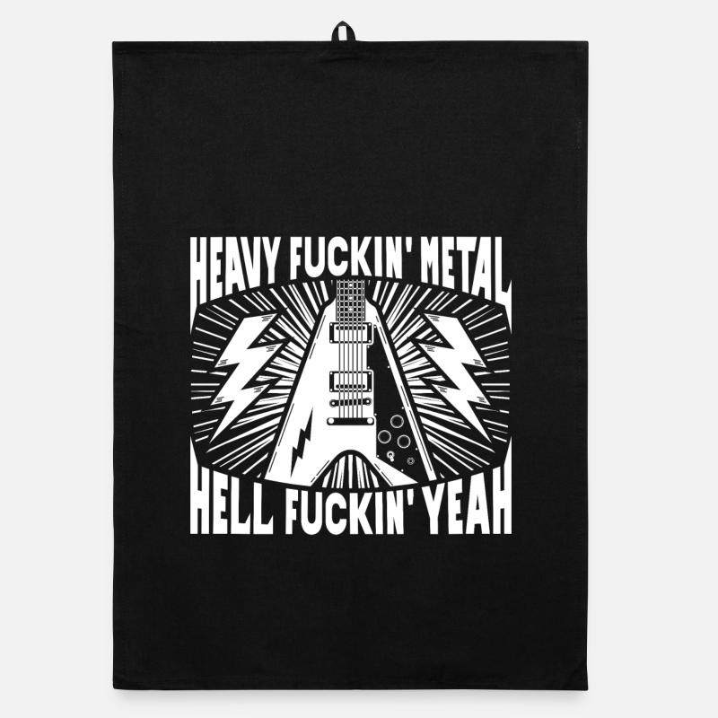Heavy Metal Hell Yeah! Organic dish towel