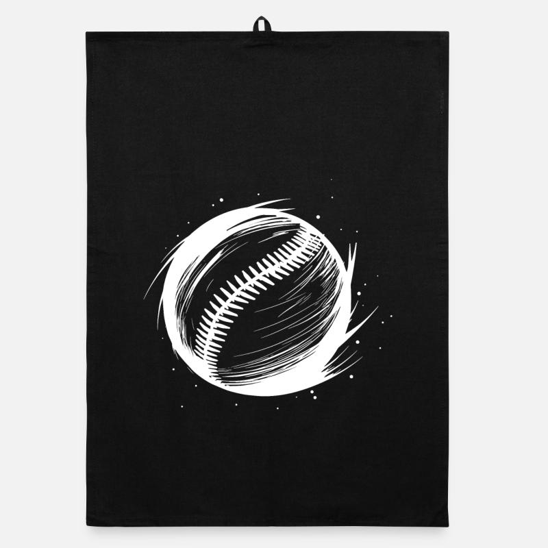 Dessin de balle de baseball Torchon bio