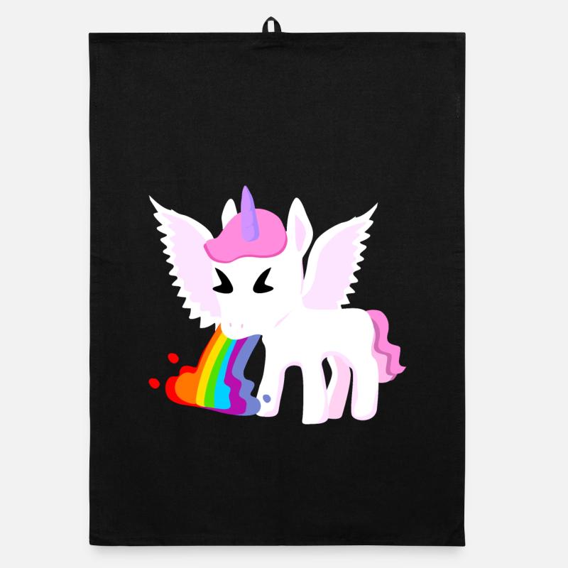Licorne ailée Torchon bio