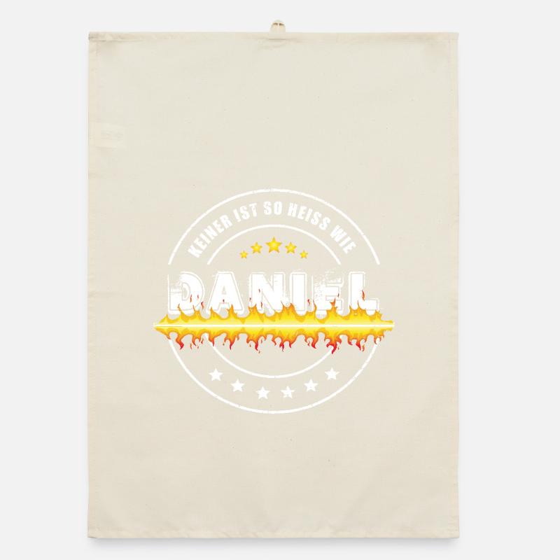 No one is as hot as DANIEL Organic dish towel