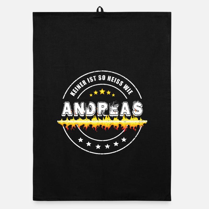 No one is as hot as Andreas Organic dish towel