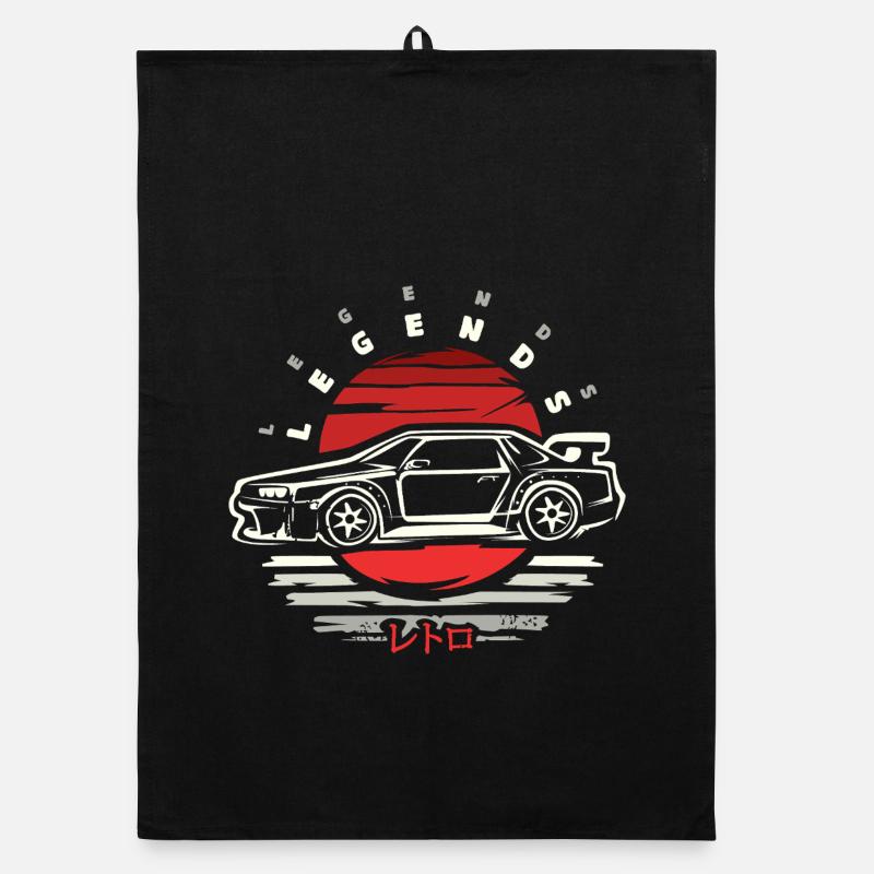 Conception de voiture de tuning japonais – Édition Légendes Torchon bio