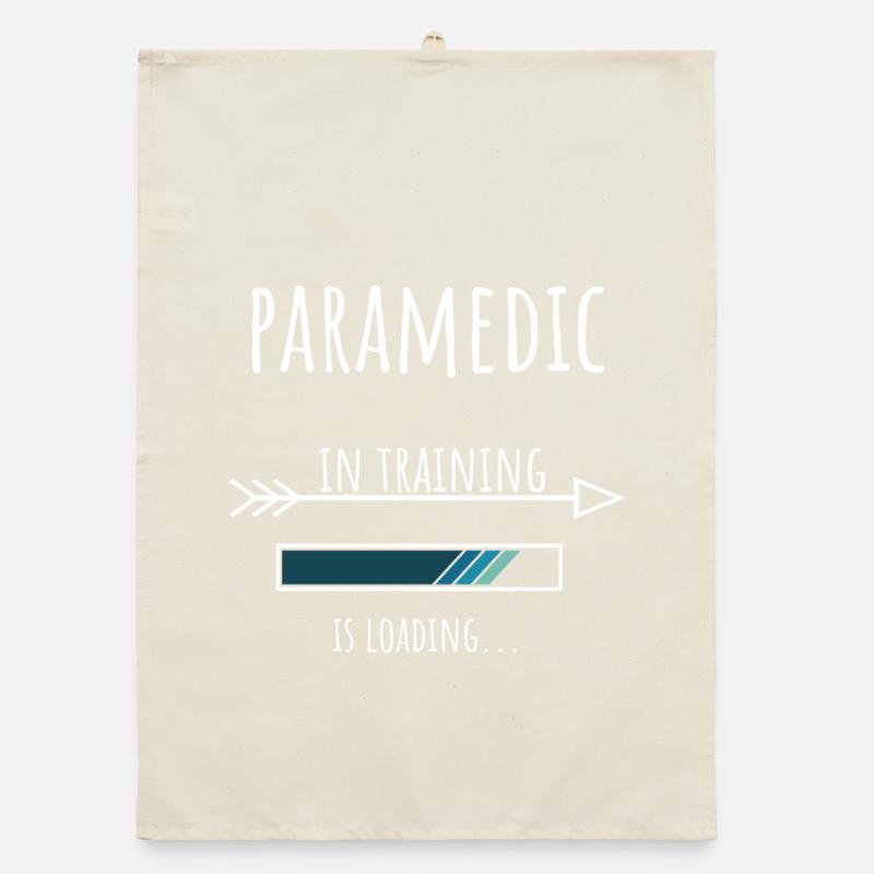 Paramedic in Training Profession Gift Organic dish towel