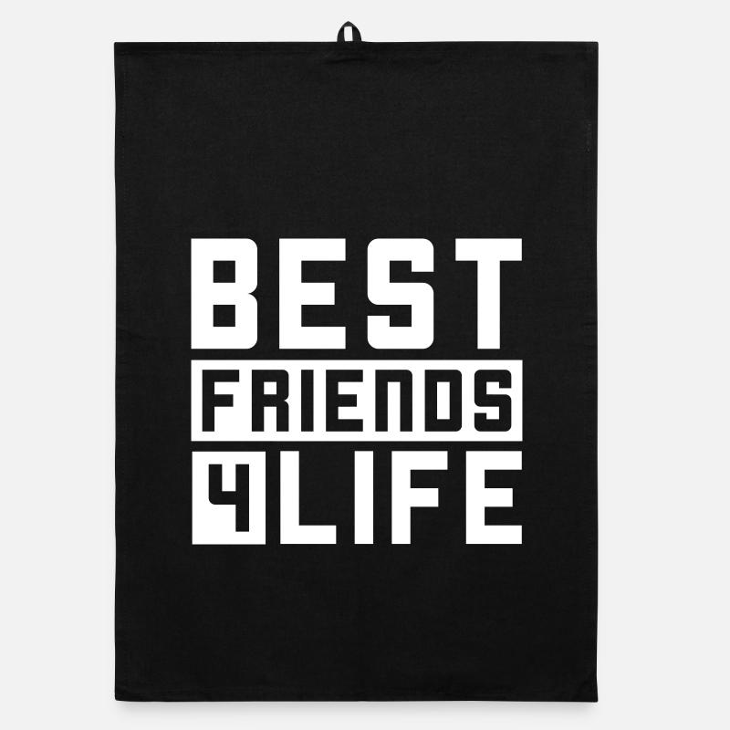 Beste Freunde Spruch Freundschaft Organic Geschirrtuch