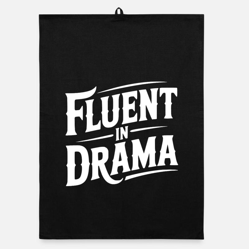 Fluent in Drama Organic dish towel