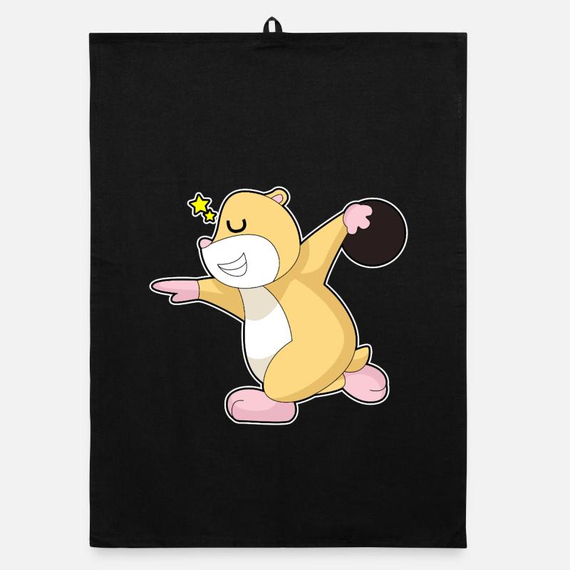 Hamster Bowling Boule de bowling Torchon bio