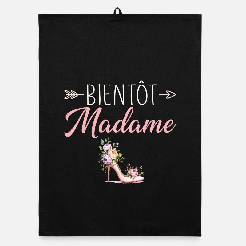 Madame Mariage EVJF Future Mariée Torchon bio