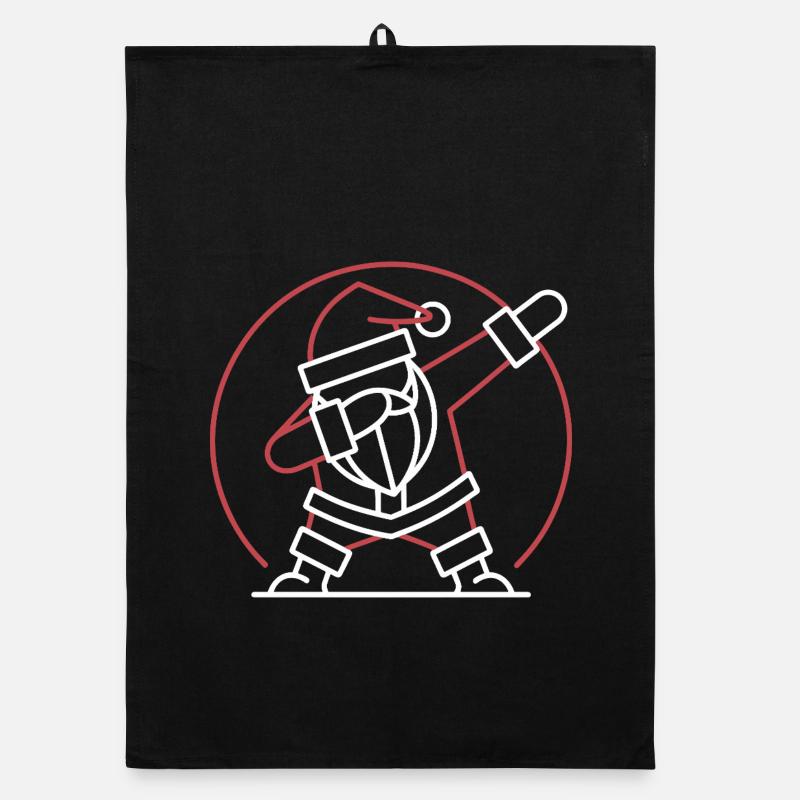  Weihnachtsmann Dab Pose Lustiger Santa Dabbing Organic Geschirrtuch