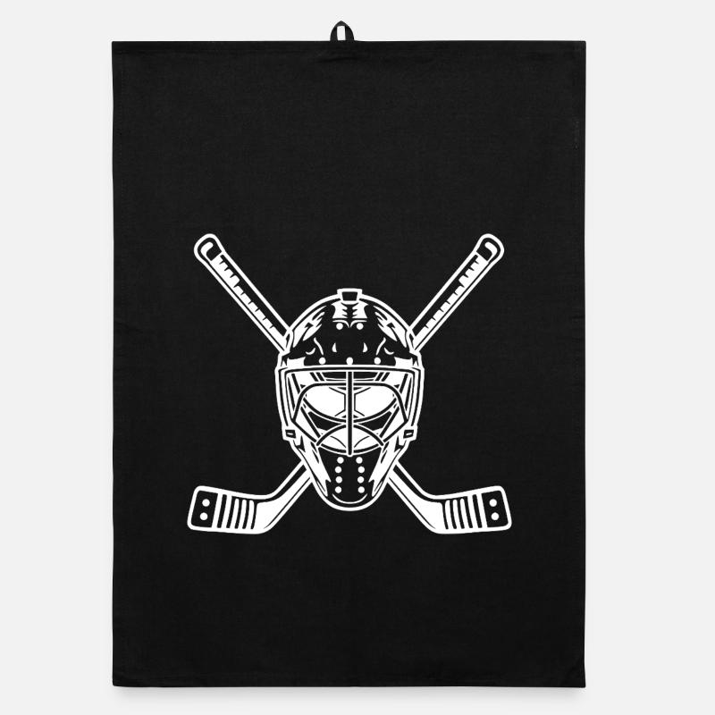 - Eishockey-Kunst Eishockeyspieler Organic Geschirrtuch