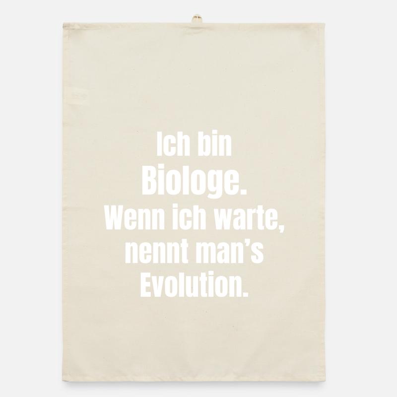 Biologist Evolution Saying Organic dish towel