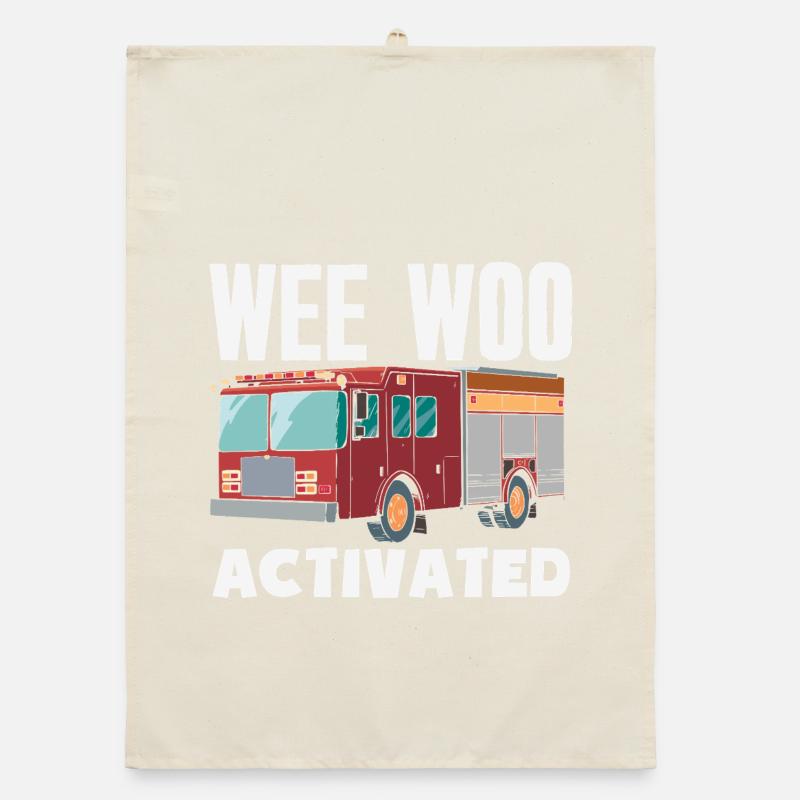Wee Woo Squad Fire Tiny Feuerwehrmann Organic Geschirrtuch