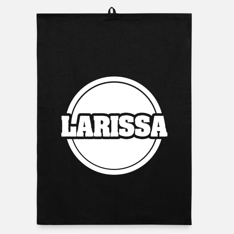 First name Larissa Organic dish towel