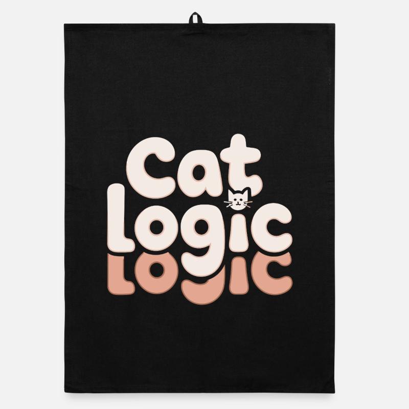 Cat Logic : Drôle de diction de chat pour Torchon bio