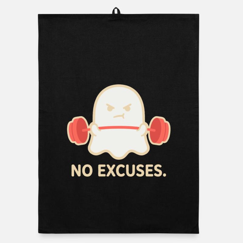 No Excuses Ghost Lift Organic dish towel