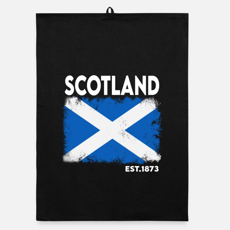 Scotland Saltire Crest 1873 Organic dish towel