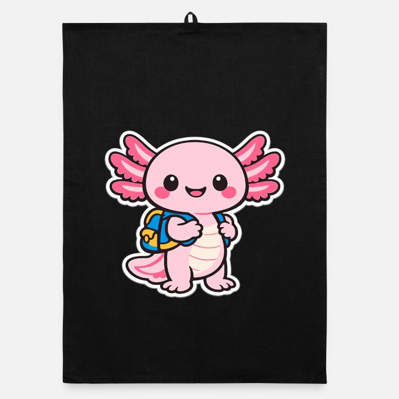 Kuscheliger axolotl Organic Geschirrtuch