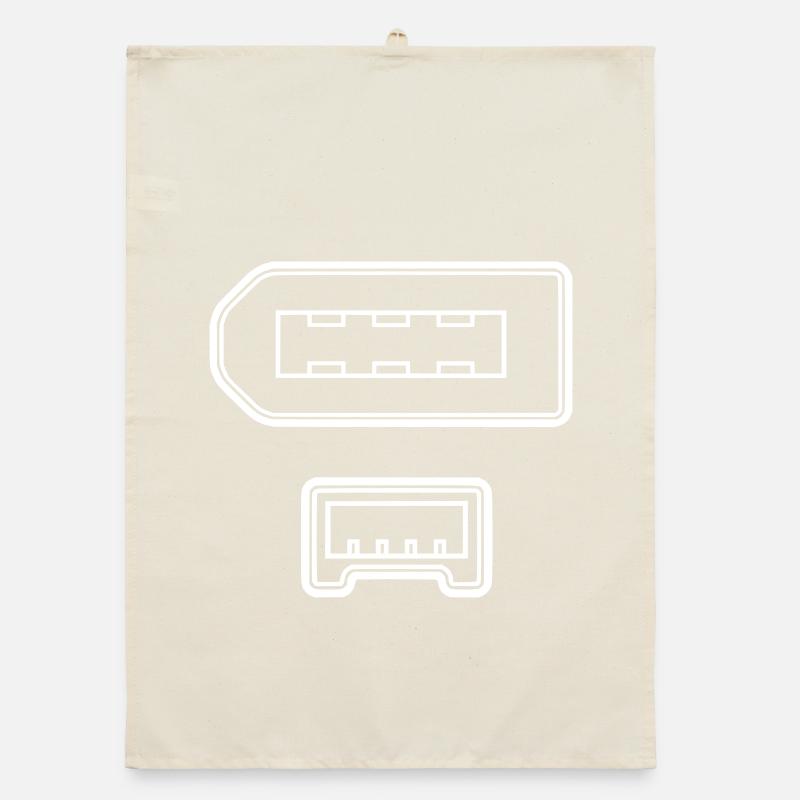 Firewire connector Organic dish towel