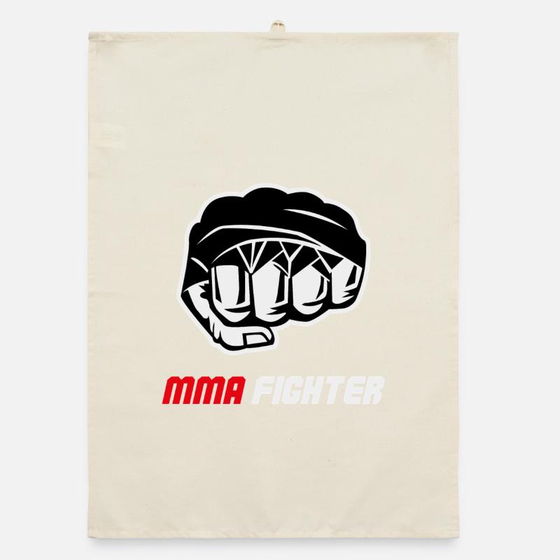 Combat de combat de combattant MMA à la poing Torchon bio