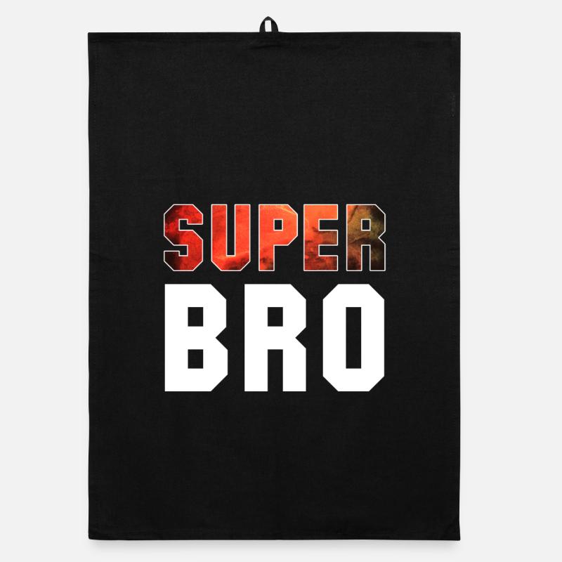 Super frère frère cadeau Torchon bio
