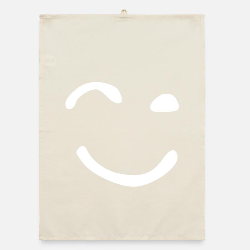 Le visage clignotant Torchon bio