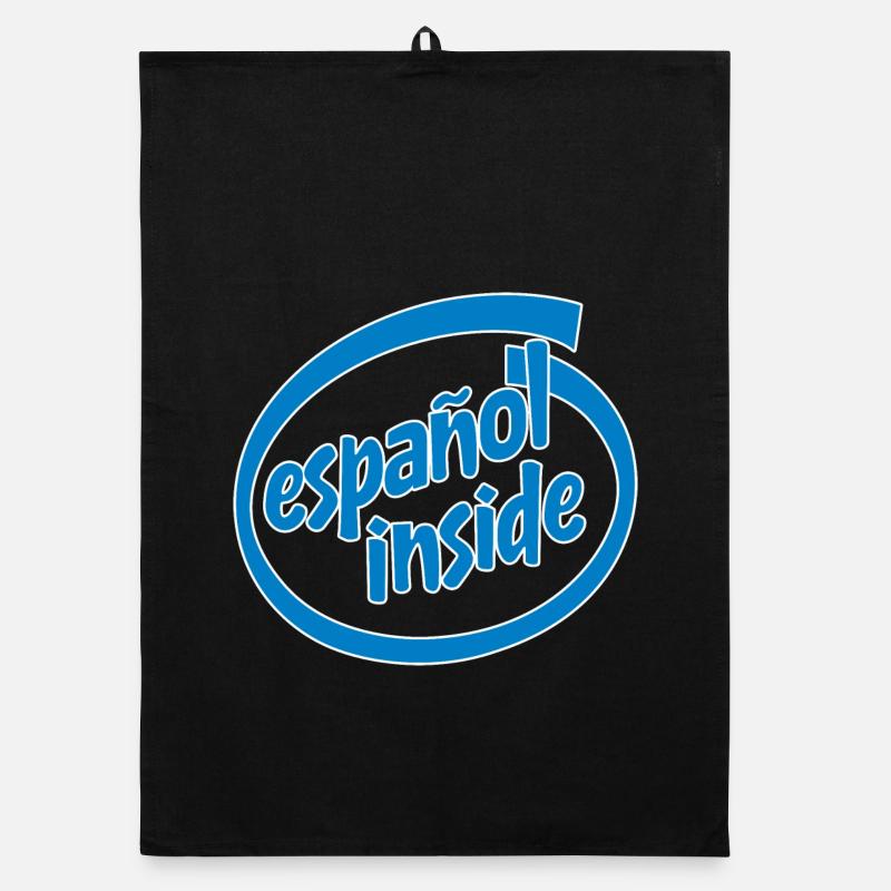 Spanish inside Organic dish towel