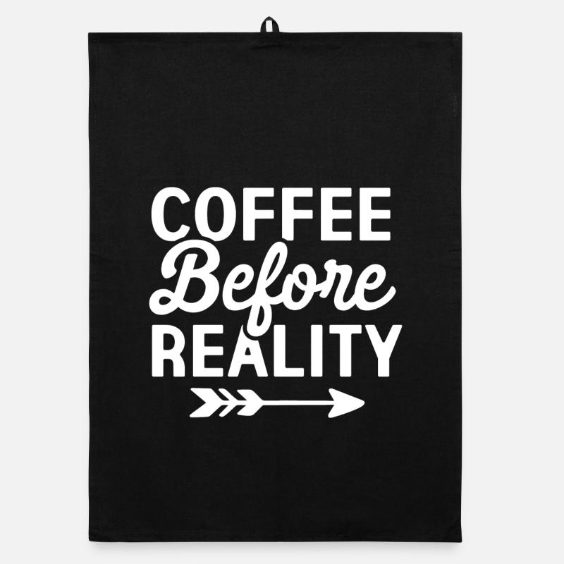 Le café avant la réalité Torchon bio