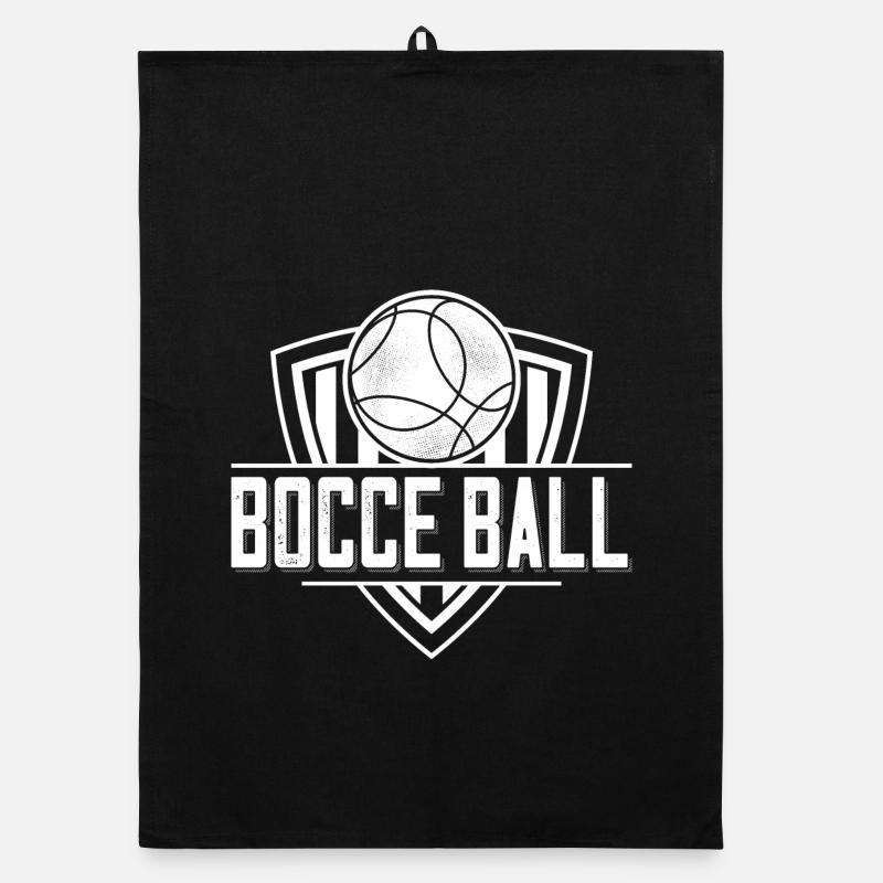 Bocce Spruch Bocce Ball mit Jack Bocci Game Bocce Organic Geschirrtuch