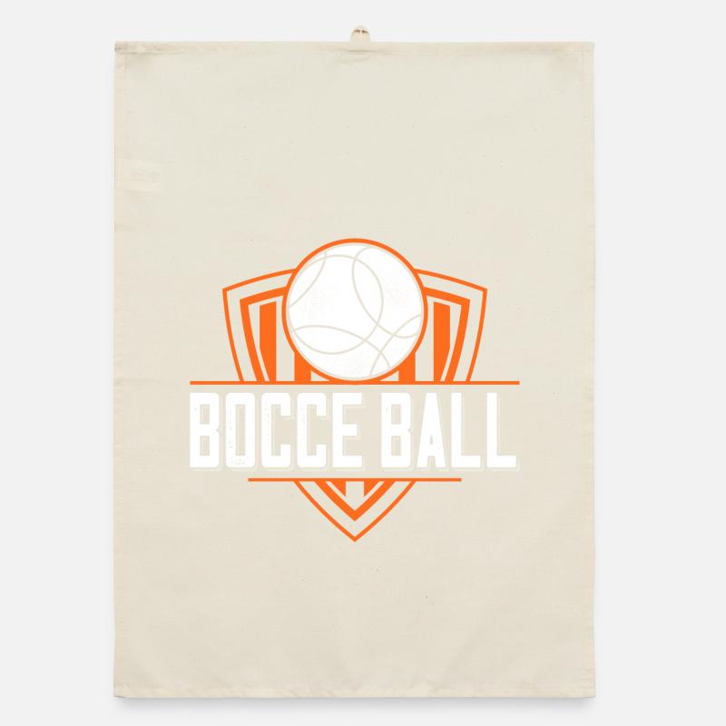 Bocce Spruch Bocce Ball mit Jack Bocci Game Bocce Organic Geschirrtuch