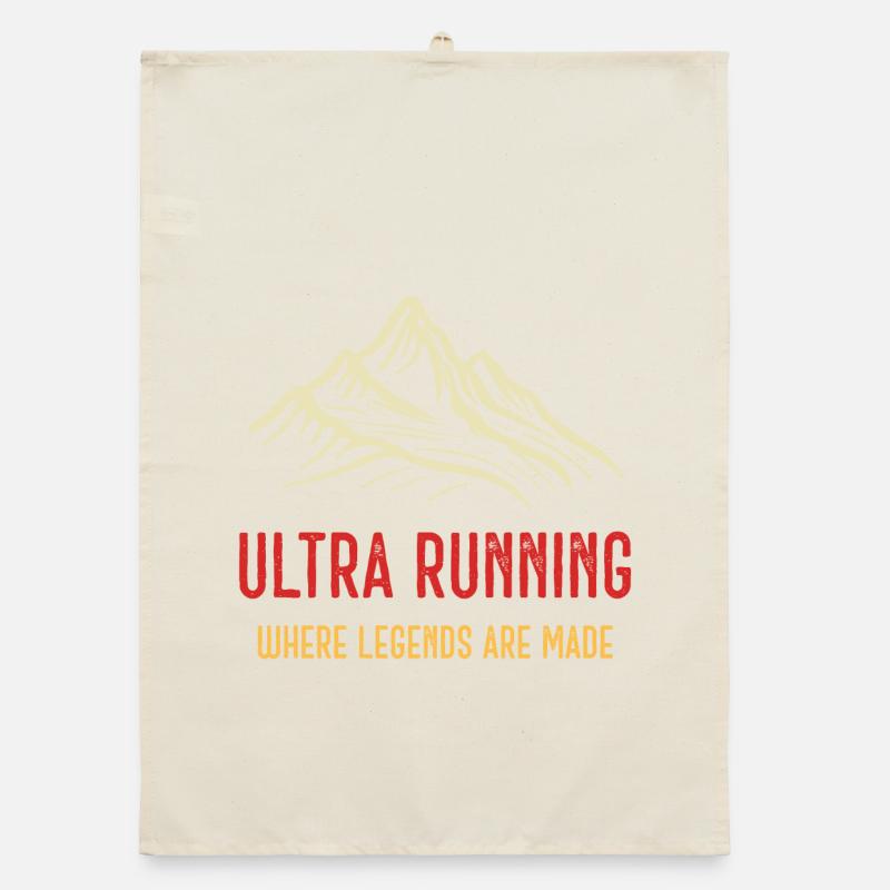 Ultra Running - Where Legends Are Made Organic dish towel