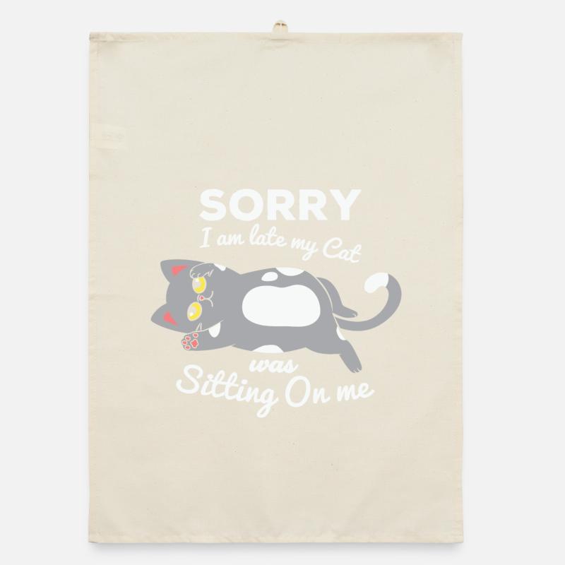 not in the morning, being late, missing the alarm clock Organic dish towel