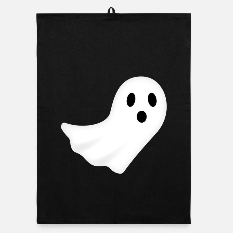 Ghost Halloween Night Ghost Spooky Organic dish towel