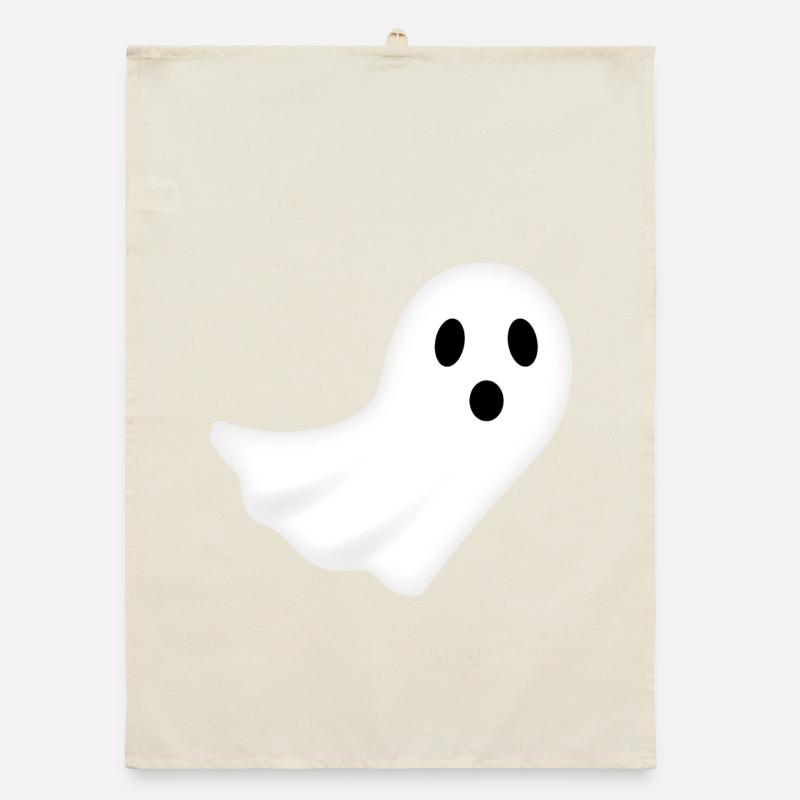 Ghost Halloween Night Ghost Spooky Organic dish towel