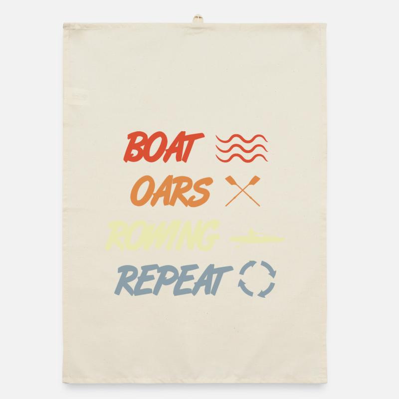 Bateau Rames Aviron Répéter Torchon bio