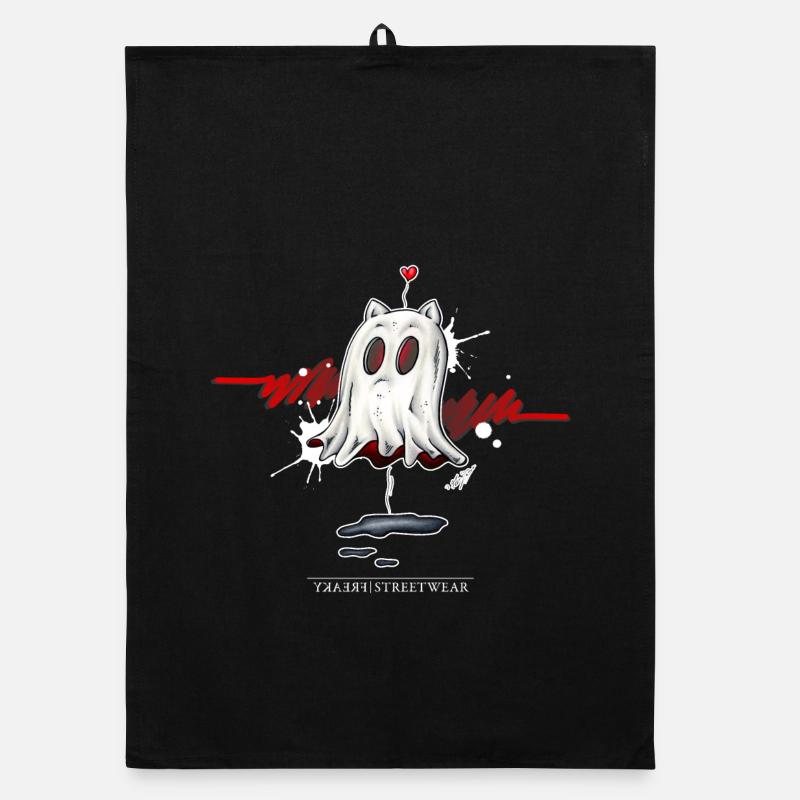 catghost in love Organic Geschirrtuch