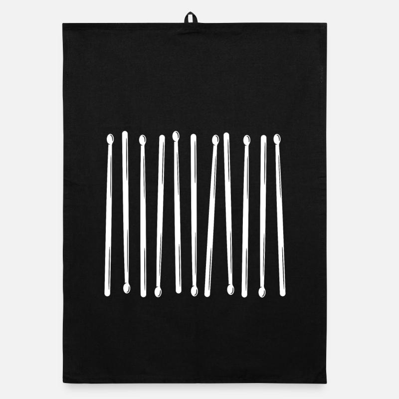 Drumsticks Vertikales Muster Organic Geschirrtuch