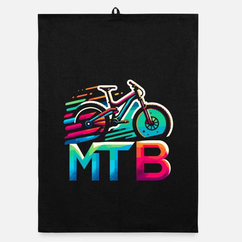 Lebendiges MTB-Fahrrad-Splash Organic Geschirrtuch