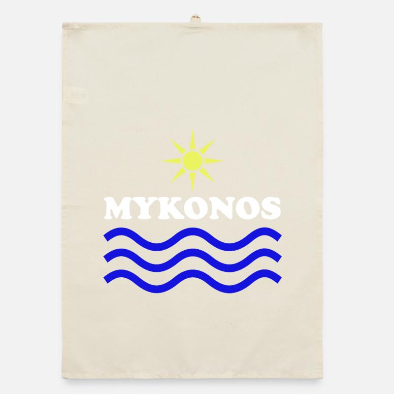 MYKONOS-GRÈCE Eau Solaire Torchon bio