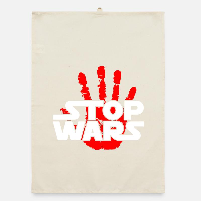 Stop Wars Organic dish towel