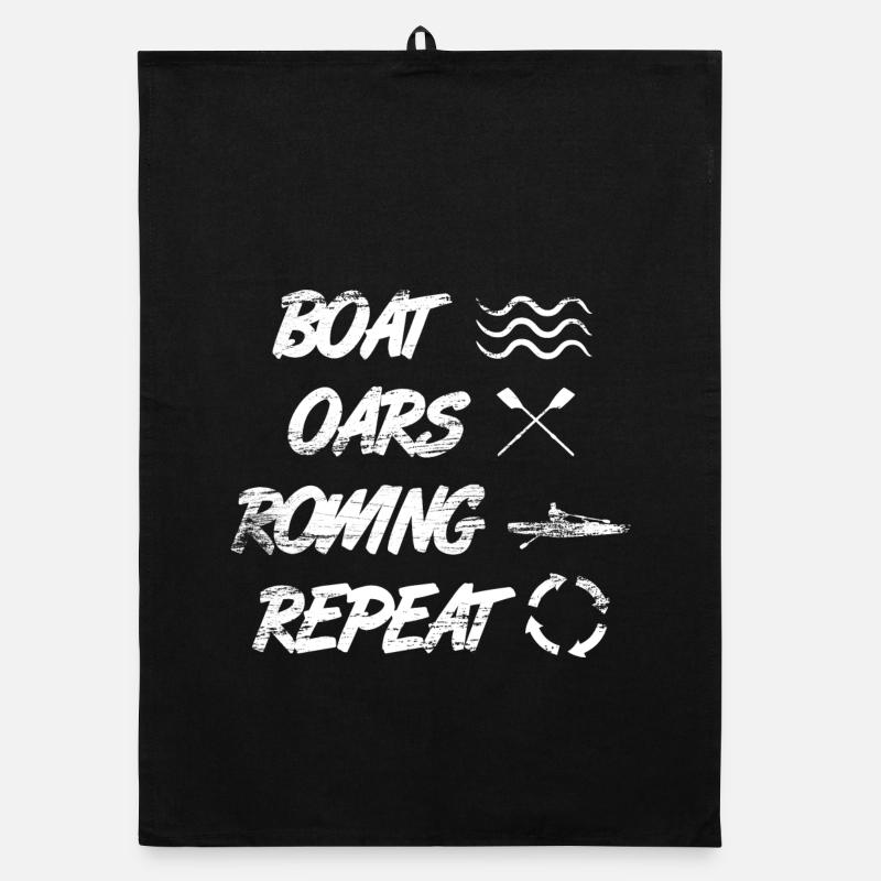 Boat Rowing Rowing Repetition Organic dish towel