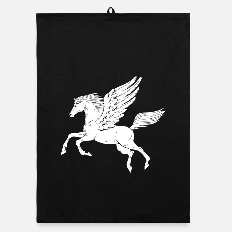 Pegasus - Organic dish towel - black